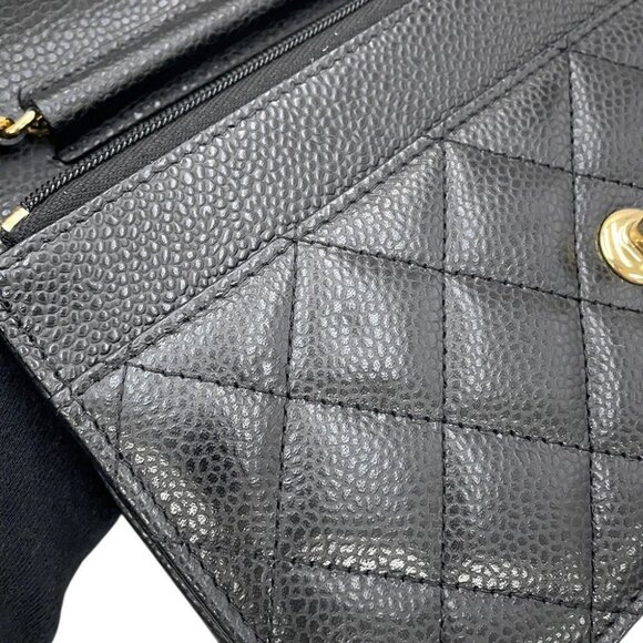 CHANEL Classic Chain Wallet Calfskin Black AP4241 - Picture 4 of 14